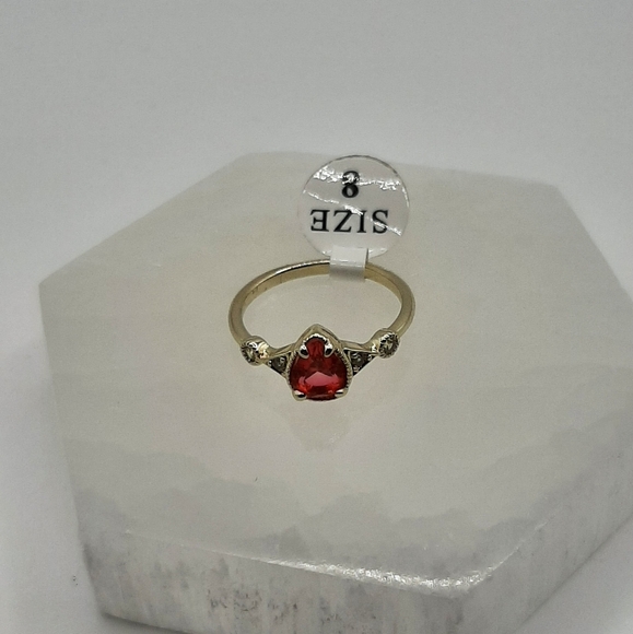 R868 Pink Pear Ring Plated - Fragrant Jewels - Picture 3 of 7